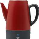 Moss & Stone Electric Coffee Percolator  Red Body Coffee Maker with Stainless Steel Lid, Percolator Electric Pot, Fast Boil 10 Cup Red Camping Coffee Pot