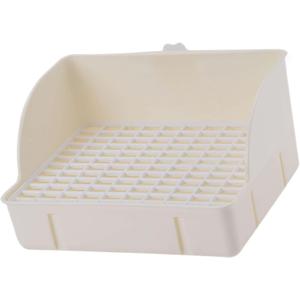Rabbit Toilet for Small Pets Pet Litter Pan Cage Potty Tray Guinea Pig Litter Box Daily Use Training (29x22x15.5 cm, Beige) Rabbit Toilet for Small Pets Pet Litter Pan Cage Potty Tray Guinea Pig Litter Box Daily Use Training (29x22x15.5 cm, Beige)