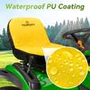 Lawn Mower Seat Cover, Weatherproof Heavy Duty Tractor Seat Cover Compatible with John Deere LP92324 Cub Cadet Riding Lawn Mower, Medium