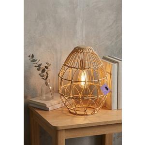 Metal Rattan Woven Egg 9.8 in