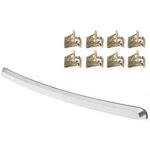 PIT66 Chrome Hood Molding Trim Moulding, Compatible with 2007-2013 GMC Sierra 1500/2007-2010 Sierra 2500 HD 3500 HD, GM1235109 10385156 Hood Panel Molding