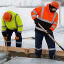 Coume 2 Pcs Hi-vis Hoodie for Men Class 3 High Visibility Sweatshirt Reflective Hooded Hood for Safety Hoodie (XL)