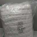 WRENSONGE Chunky Knit Blanket Throw Ivory Large Soft Fluffy Cable Knit Crochet Throw 100% Hand Knitted Blanket for Couch Bed(40"x40")