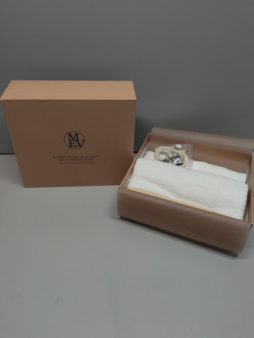 MEV Blanket, Towel, Burp Cloth, Breast Feeding Cover Gift Box