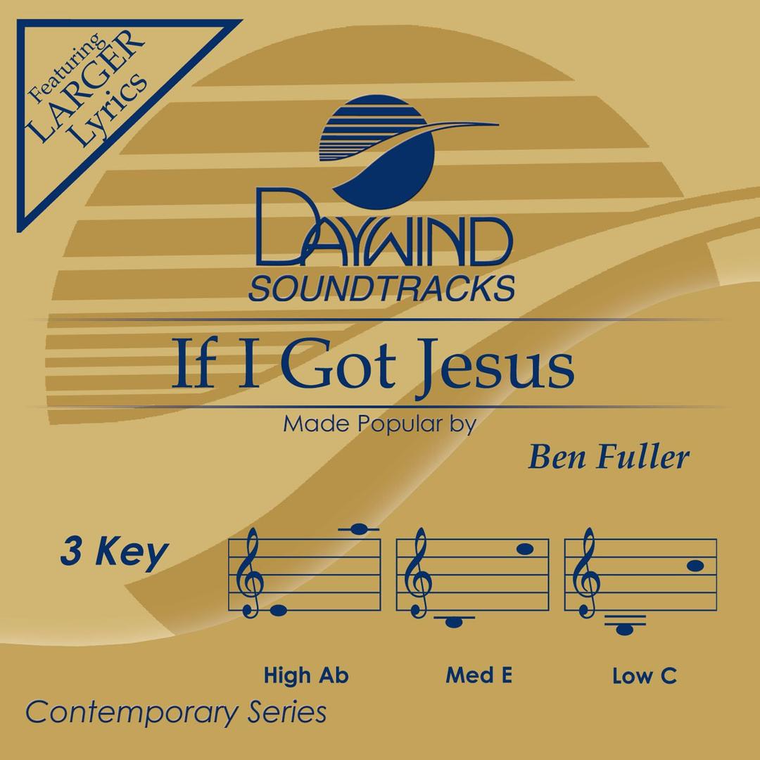 If I Got Jesus Accompaniment/Performance Track, Audio CD