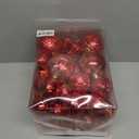 Christmas Ornaments Set with 60pcs Shatterproof Christmas Tree Decorations Multi-Size Christmas Ball Ornaments with 7 Styles Red