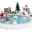 Lemax Northern Lights Skating Pond, Battery-Operated(4.5V), Table Accents, #44363