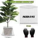 15 Gallon Root Guard Gopher Baskets Proof Stainless Wire Steel Underground Barrier, Gophers Moles Voles Mesh Baskets Protect Plant Roots Tubers Trees Flowers Crops (8 Pcs 15 Gallon)