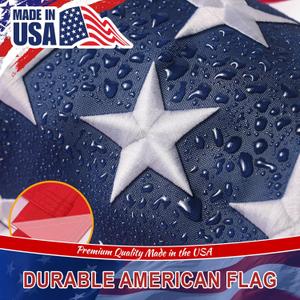 American Flag 3x5 Outdoor,3x5 American Flag,Durable USA Flag Outdoor Outside,US Flags High Wind with Embroidered Stars, Sewn Stripes, Brass Grommets.