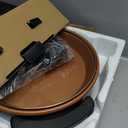 OVENTE 11.5-Inch Electric Skillet & Frying Pan, 1400W Nonstick Cooking Pan with Adjustable Temperature Control, Tempered Glass Lid with Steam Vent, Cool-Touch Handles, Easy-Clean Copper SK11112CO