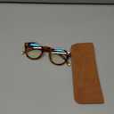 EASY READ Retro Round Blue Light Blocking Reading Glasses for Women,Anti UV Readers for Women with Spring Hinge