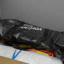 VOFiTNY Inflatable Floating Dock, Swim Platform Floating Dock for Lakes, Lake Floats for Adults, Island Raft Mat for Lake Beach Ocean, Non-Slip Surface (5ft x 6ft x 6", Poppy Red+Blue)