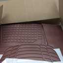 Motor Trend FlexTough Contour Liners Deep Dish 3pc Rubber Floor Mats & Trimmable Trunk Liner Cargo Mat - Heavy Duty All Weather Protection Car Mats with Traction Grips Car Accessories (Burgundy)