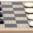 Regal Games - Reversible Wooden Board for Chess, Checkers & Tic-Tac-Toe - 24 Interlocking Wooden Checkers and 32 Standard Chess Pieces - for Age 8 to Adult for Family Fun