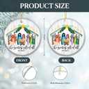 2 x Nativity Ornament 2025, Religious Ornament 2025  White Elephant Gift, The Greatest Gift of All with Matthew 1:21  Baby Jesus Holiday Dcor & Faith Keepsake