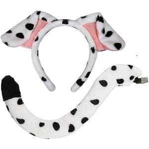 CHEU Dalmatian headband with dog ears