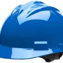 Bullard - S62 Series - Vented Safety Helmet - Color: Blue, Adjustable Size 6.5-8