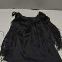 Womens Western Cowgirl Fringe Top - Country Concert Outfits Festival Tassel Hem Boho Rodeo Camisole Rave Tank Shirt (Medium, Black)