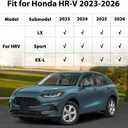 Floor Mats for 2023-2026 Honda HRV (Include Hybrid) | 2025 2026 Acura ADX | Custom Fit TPE Mats Accessories for HR-V All Weather Protection Waterproof Anti-Slip Liners 1st 2nd & Trunk Mat