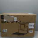 L7 Pro-Stainless Steel Litter Box with Lid, XXL Extra Large Enclosed Metal Cat Box for Kitty&Big Cats, Odor Control - Cat Litter Deodorizer, High Sided Enclosure with Scoop & Mat, Anti-Leakage-Grey