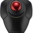 Kensington Orbit Wireless Trackball with Scroll Ring - Black-Red (K70990WW),