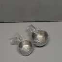 2PCS Stainless Steel Measuring Cup Set, Includes 2Cup(480ml, 16oz) and 1Cup (240ml, 8oz), Etched Inner Scale Measure Scoop, Metric and US Measurement, Dishwasher Safe