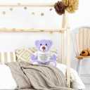 Lenwen a Bear Hug Gift Get Well Soon Sympathy for Women Plush Stuffed Animal Hug Thinking of You Condolences Memorial Loved Present(Purple,Bear)