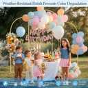 Balloon Arch Stand, 6FT,5FT,4FT Set of 3 Metal Gold Wedding Backdrop Arch Stand Kit with Base for Wedding Baby Shower Birthday Party Event Background Decoration Garden Floral Decor