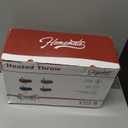 Homemate Heated Blanket Electric Throw - 50"x60" Heating Blanket Throw 1/2/4/6/8 Hours Auto-Off 10 Heat Levels Over-Heat Protection Soft Flannel Sherpa ETL Certification (03 - Blue (Striped))