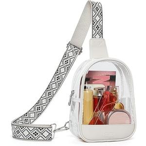 Cluci Clear Bag for Stadium Events, Clear Crossbody Bag Purses for women stadium Transparent, Concerts Sports