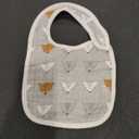 egmao baby Snap Muslin Bibs for Boys & Girls, 3-Pack Bibs for Infants, Newborns and Toddlers, 100% Cotton Muslin Absorbent & Soft Layers, Adjustable Snaps, “Bear, Hedgehog, Tree”