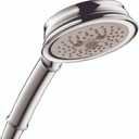Hansgrohe Croma 100 Classic 5-inch Classic Handheld Shower Head 3-Spray in Chrome, 04932000