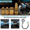Automotive Compression Adapters - Universal Compression adapters for Gas Engines, Motorcycles, Snowmobiles, Lawn Equipment, and More