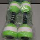 Aquatic Dumbbells, 2PCS EVA Foam Water Weights, Aquatic Exercise Dumbbells for Adults Youth Women Water Workouts Tools (Green+White)