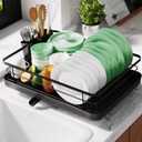 Kitsure Dish Drying Rack - Small Dish Racks Kitchen Counter Easy-to-Install Dish