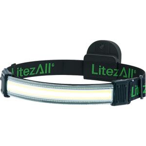 LitezAll Tactical LED Headlamp with Adjustable Headband, Flat Battery Powered Headlamp for Hiking, Camping, Emergency Use  Hands-Free Outdoor Light for Camping Lights & Lanterns Setups