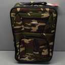 Rockland Luggage Bag Color Camo Comes with 3 Zip Up Pockets