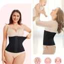 LODAY Waist Trainer Corset Shapewear Tummy Control Body Shaper Waist Cincher for Women Faja Postpartum Belly Band Wrap (Black, L)