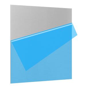 6061 T651 Aluminum Sheet Metal 20 x 20 x 1/8 (0.125) Inch Flat Plain Aluminum Plate Covered with Protective Film, Heat Treatable Rectangle 3MM Aluminum Metal Plate for Crafting, Industrial