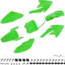 PRO BAT 7 PCs Plastic Fender Fairing Kit 110cc 125cc Pit Bike CRF70 70F CRF Coolster Apollo YX Green