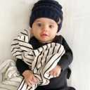 FURTALK Baby Beanie Winter Soft Warm Knit Hat 3 Pack Infant Toddler Slouchy Caps (0-12 Months, Black+navy+green)