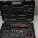 AVID POWER Cordless Electric Ratchet Wrench 3/8", 44.2 Ft-lbs 12V Power Ratchet Wrench Kit w/Two 2.0Ah Batteries, 1-Hour Fast Charger, Variable Speed and 10 Sockets (Red)