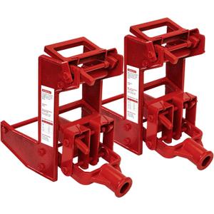 2 Pack Wall Jack, Portable Wall Jacks for Framing, Use with 1-1/2 X 3-1/2 in Fir Poles Or 1 in Od Steel Pipe, Malleable Casting Iron Wall Jack for Lifting Wall Beams, Capacity of Lifting 1,000 lbs