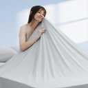 Elegear Cooling Blankets for Hot Sleeper Queen, Arc-Chill 3.0 Cool Fiber with Silver Ion for Sensitive Skin, Ultra Lightweight Breathable Summer Cold Blanket for Home Bed Couch Office Camping, Gray