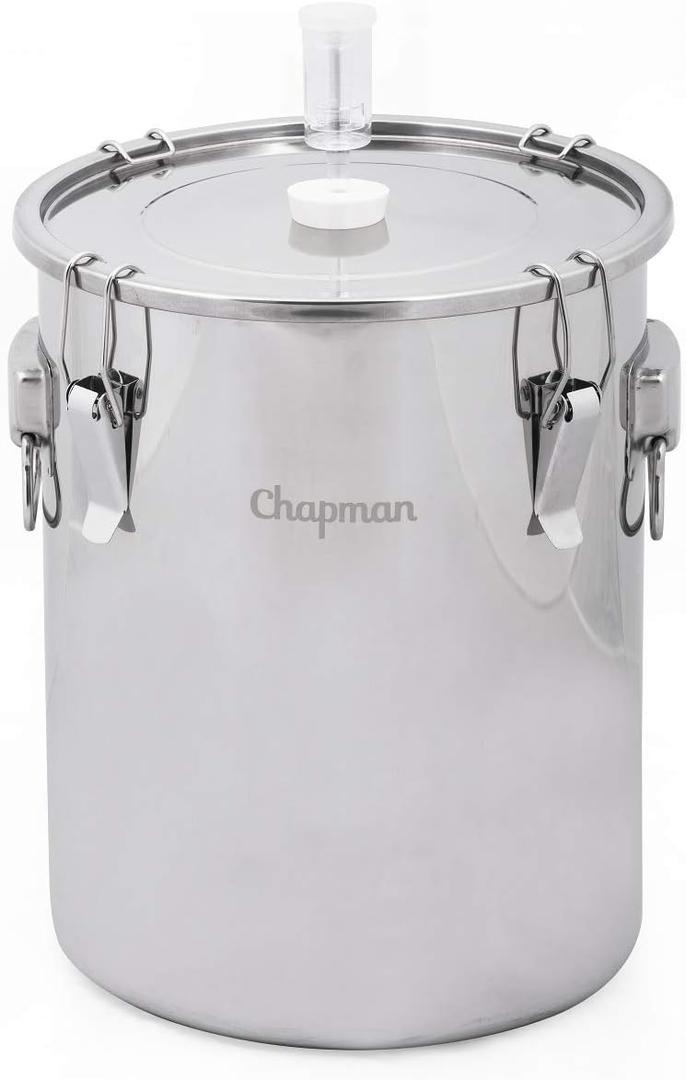 Stainless Steel Fermenter, 14 Gallon Total Capacity – Durable Wine, Beer, Mead, Kombucha Fermenter & Kettle, Ideal for 10 Gallon Batches – Fermentation Bucket & Jar for Home & Craft Brewers