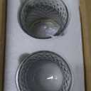 SOJOCK 2PACK Glass Flower Vases(Flowers NOT Included), 6.3" High Diamond Pattern Vases, Vintage Vases for Centrepieces, Wedding Decorations, Home Table Flower Decorations