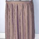 Fabric Sink Skirt Intersecting Leaves Pattern, Self Adhesive Water Repellent Vanity Cover (Purple)