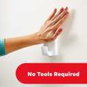 Command 15 Lb XL Heavyweight Wall Hook, Damage Free Hanging Wall Hook with Adhesive Strips, Heavy Duty Single Wall Hook for Hanging Back to School Organizers, 2 White Hooks and 8 Strips