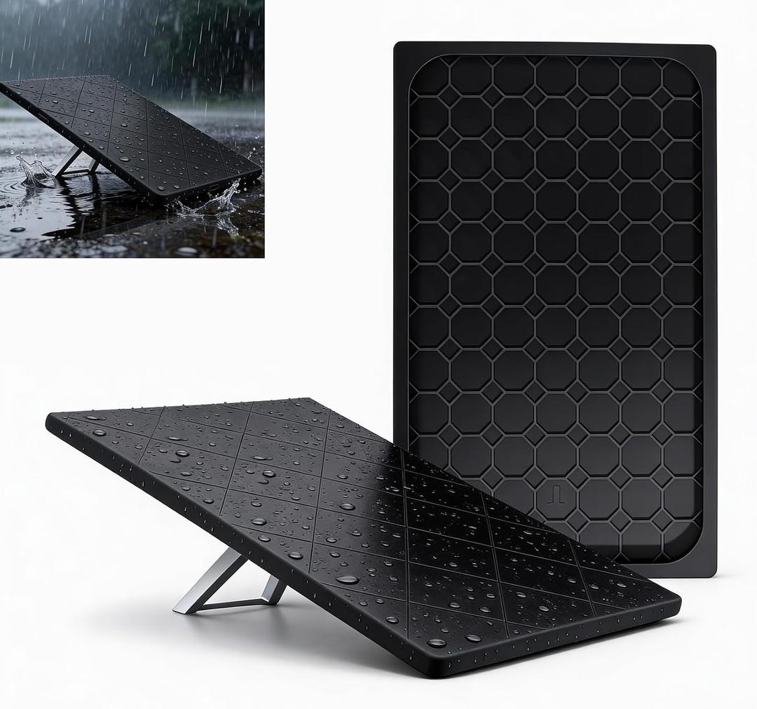 Silicone Starlink Gen 3 Cover, Protective Case for Starlink Gen 3 Standard/Residential Dish, Waterproof UV & Hail Resistant, Signal-Friendly Heat Dissipation, Easy Tool-Free Install(Black)