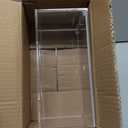 Acrylic Tissue Box Cover, Clear Tissue Box Holder, PITBVO Facial Napkin Dispenser Holder Case Dryer Sheet Holder for Car, Bathroom, Kitchen, Office, Living Room, Home, Laundry, Counter Hotel Use (9.85"L x 5.1"W x 4.5"H)